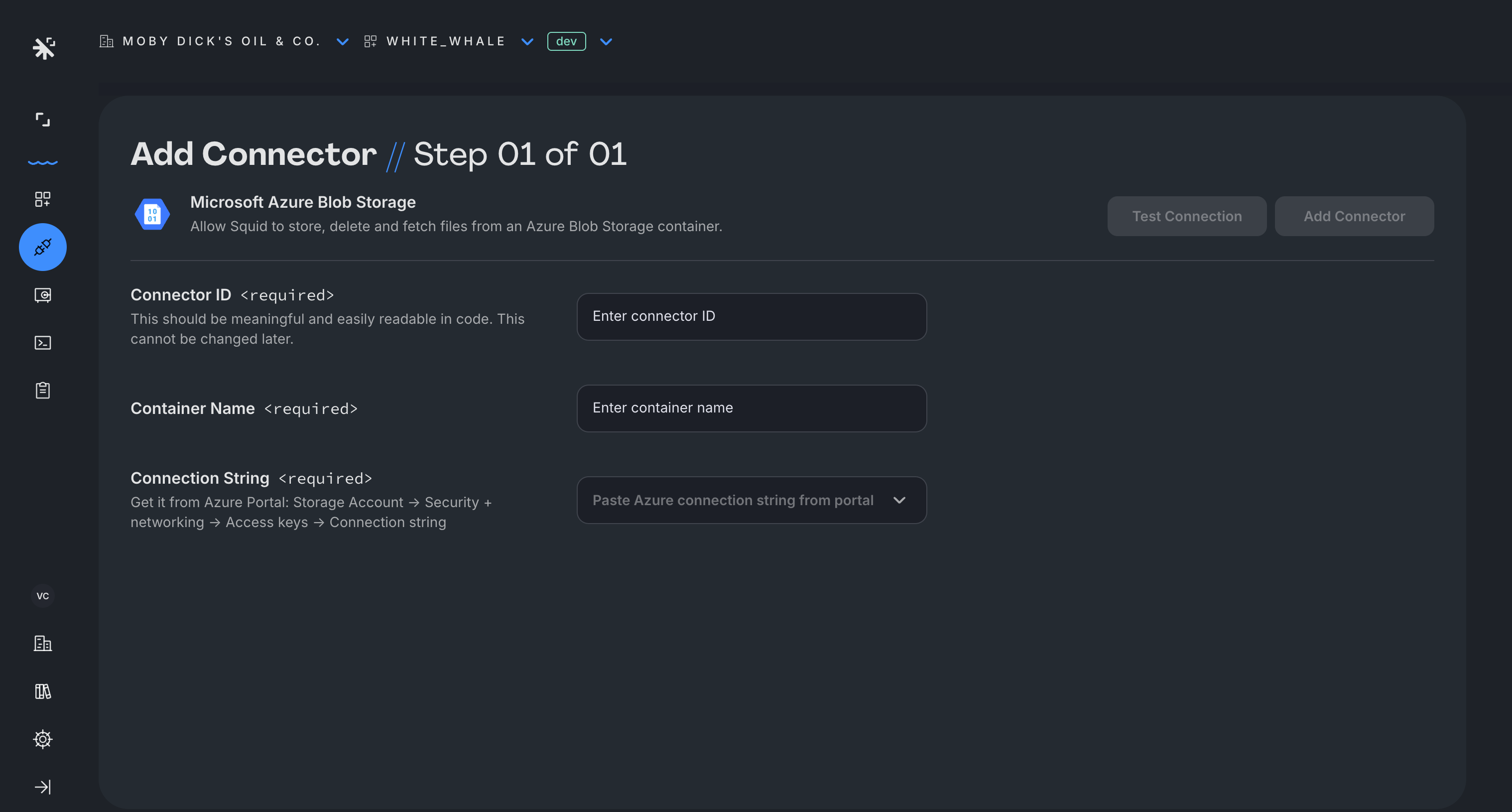 Azure Blob Storage connector