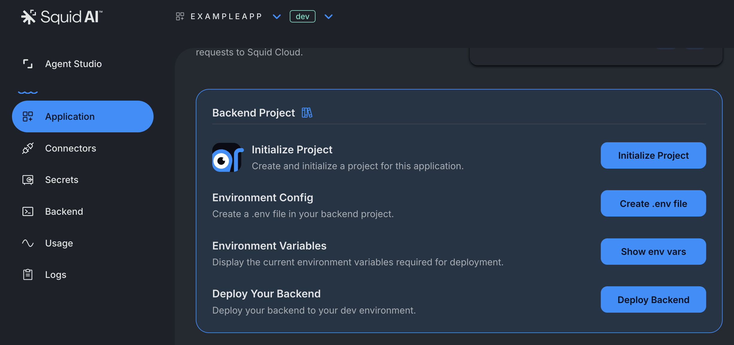Initiailizing Project - Step 1