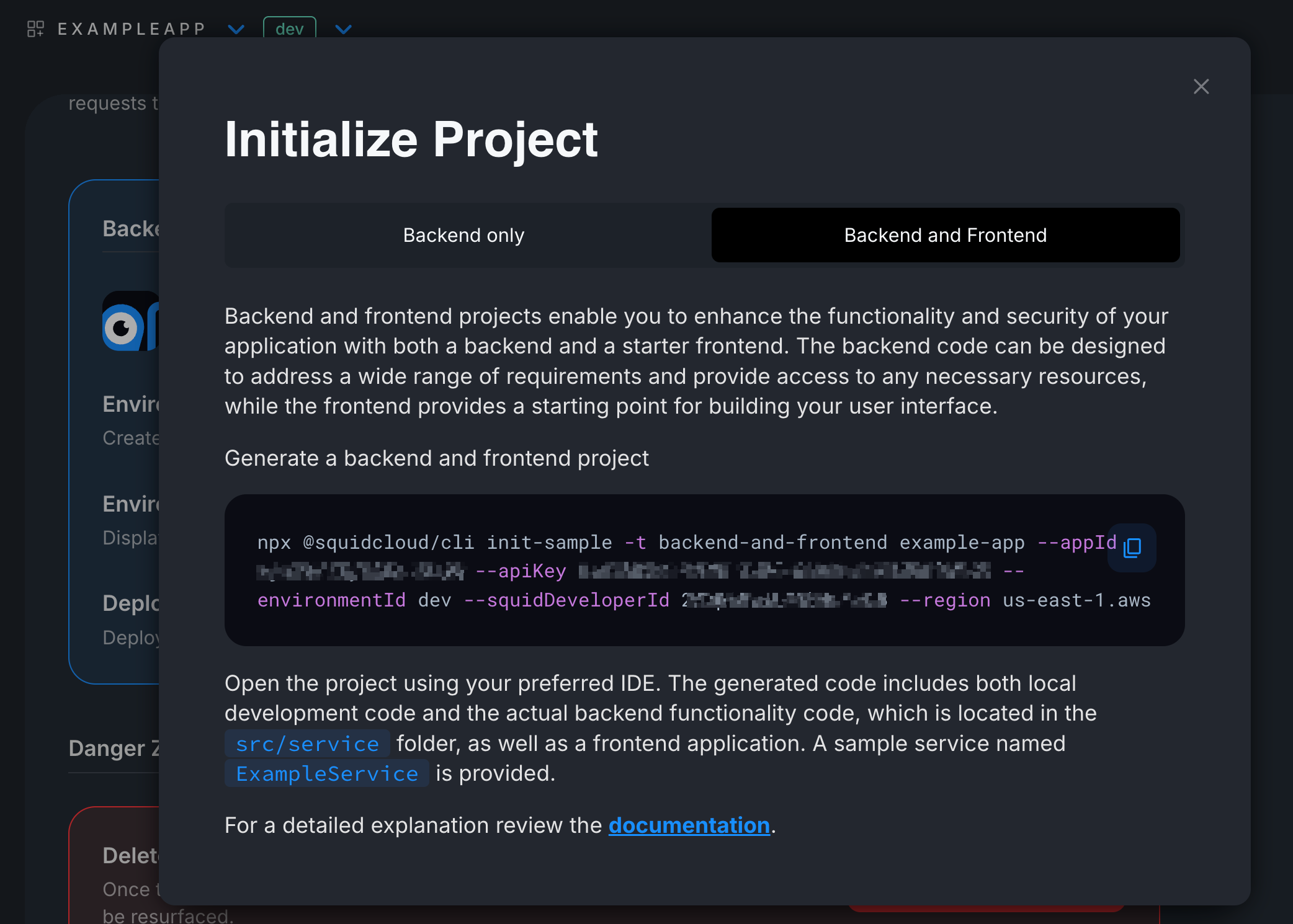 Initiailizing Project - Step 2