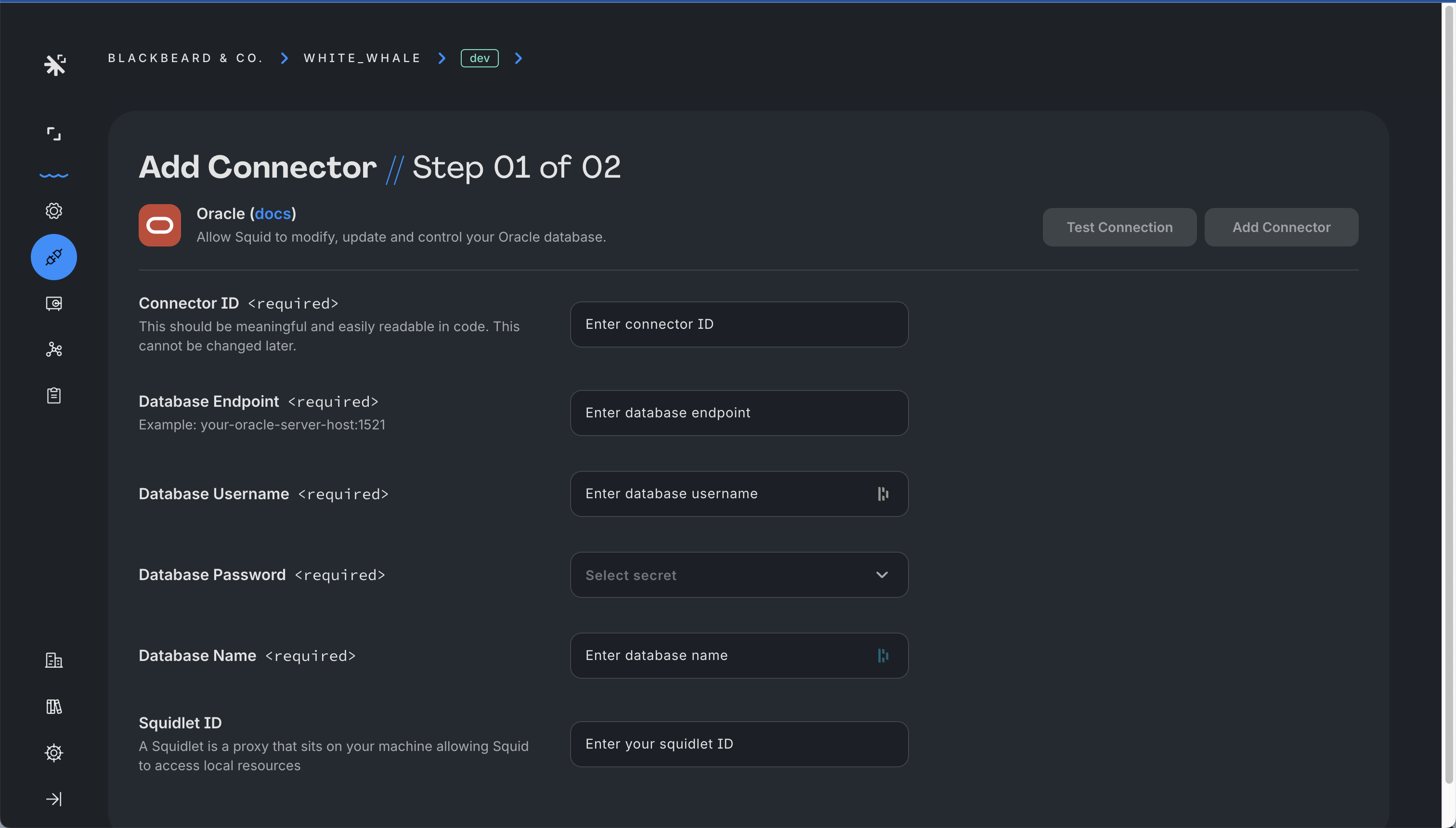 OracleDB connector